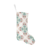 Square floral indian flower pattern Christmas Stocking