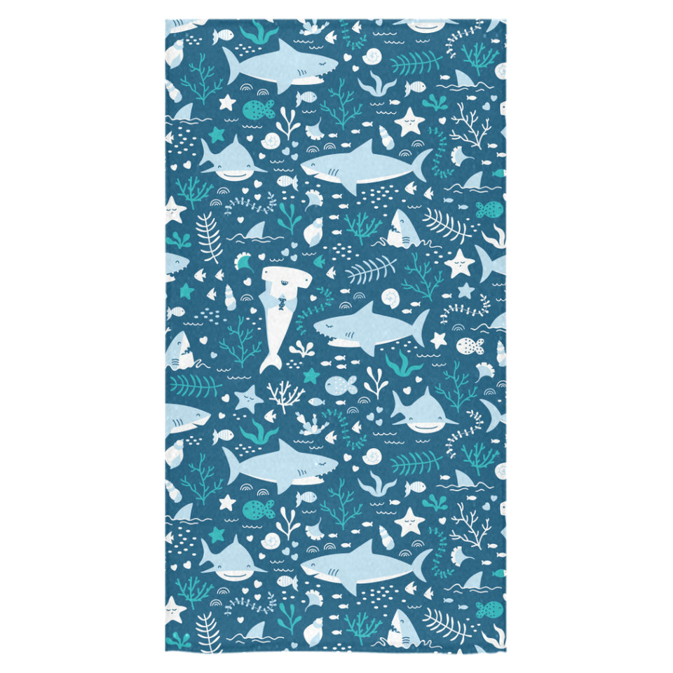 Cute shark pattern Bath Towel