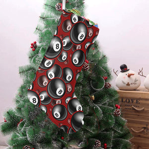 Billiard Ball Pattern Print Design 05 Christmas Stocking