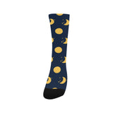 Moon star pattern Crew Socks