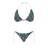 Raccoon tropical leaves pattern Sexy Bikinis Two-Piece Swimsuits