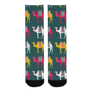 Camel pattern Crew Socks