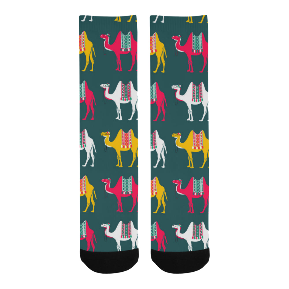 Camel pattern Crew Socks