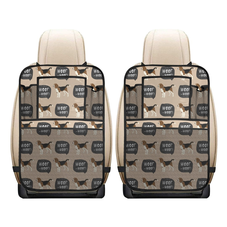 Beagle pattern Car Seat Back Organizer