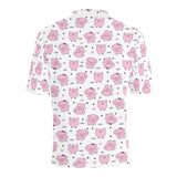 Pig Pattern Print Design 03 Men's All Over Print Polo Shirt