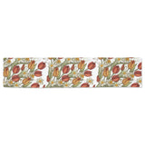 Red tulips and daffodils pattern Table Runner