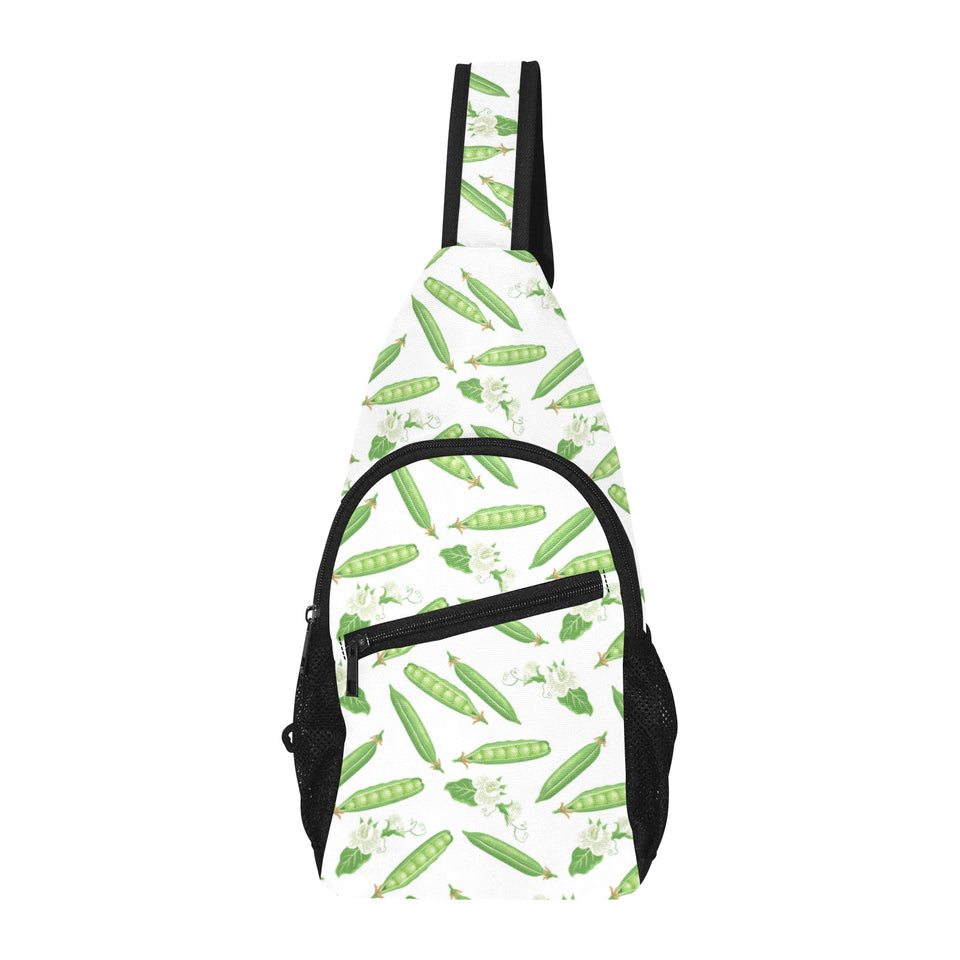 Green Peas Pattern Print Design 04 All Over Print Chest Bag