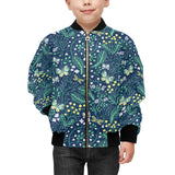 butterfly leaves pattern Kids' Boys' Girls' Bomber Jacket