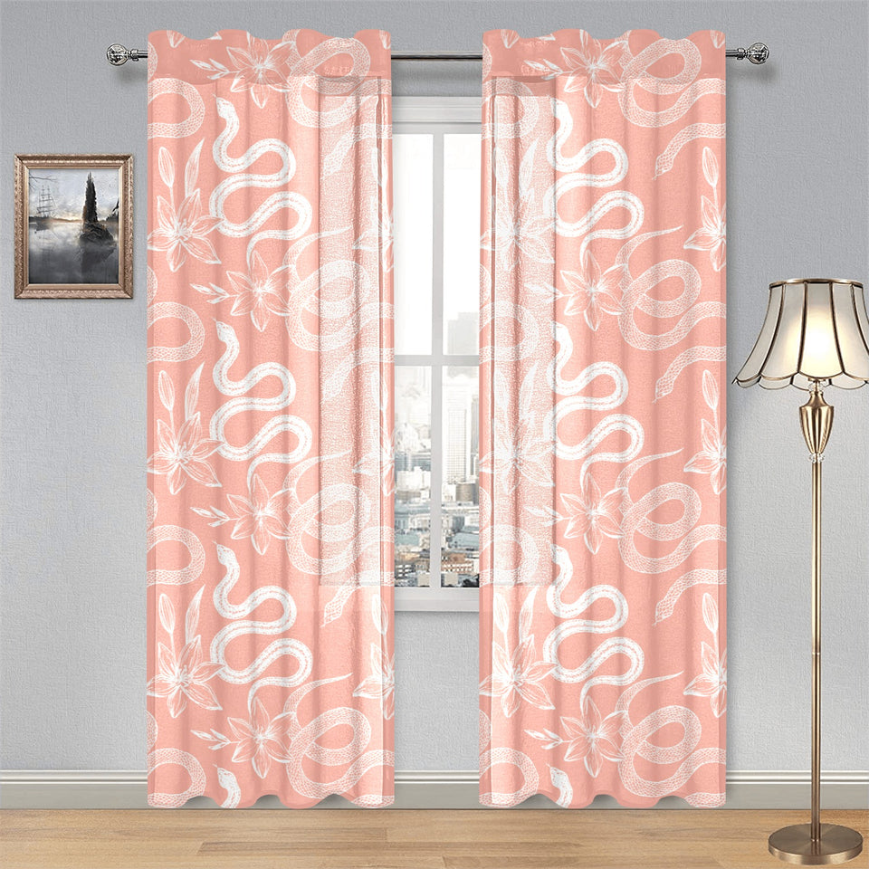 Snake lilies flower pattern Gauze Curtain