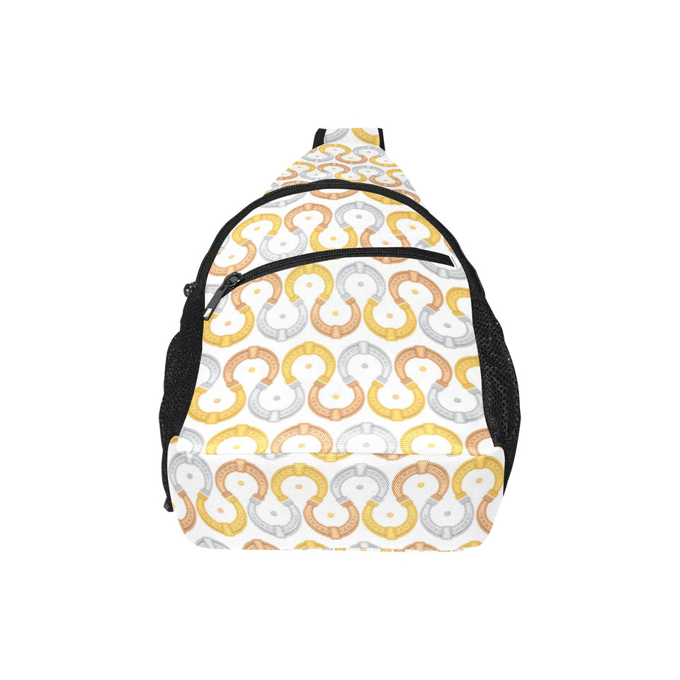 Horseshoes Pattern Print Design 03 All Over Print Chest Bag