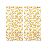 Fried Eggs Pattern Print Design 02 Gauze Curtain