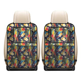 Colorful parrot flower pattern Car Seat Back Organizer