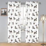 Chihuahua dog pattern Gauze Curtain