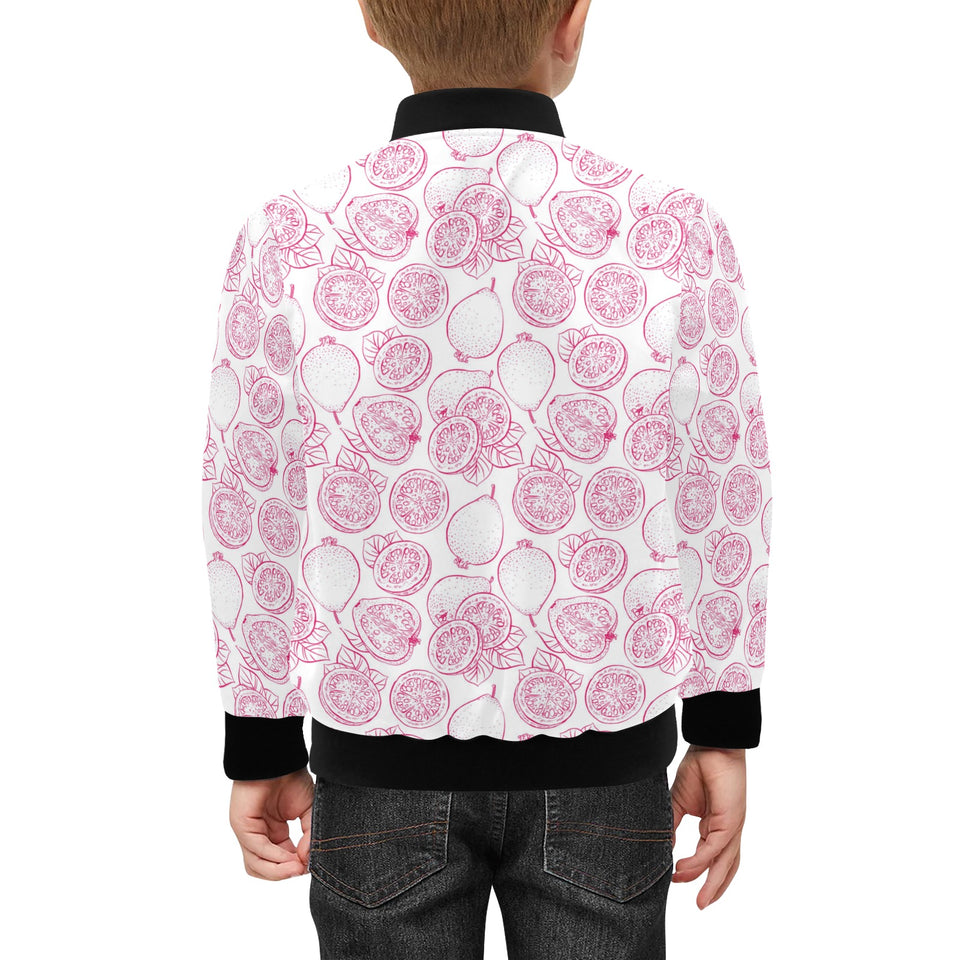 Sketch guava pattern Kids' Boys' Girls' Bomber Jacket