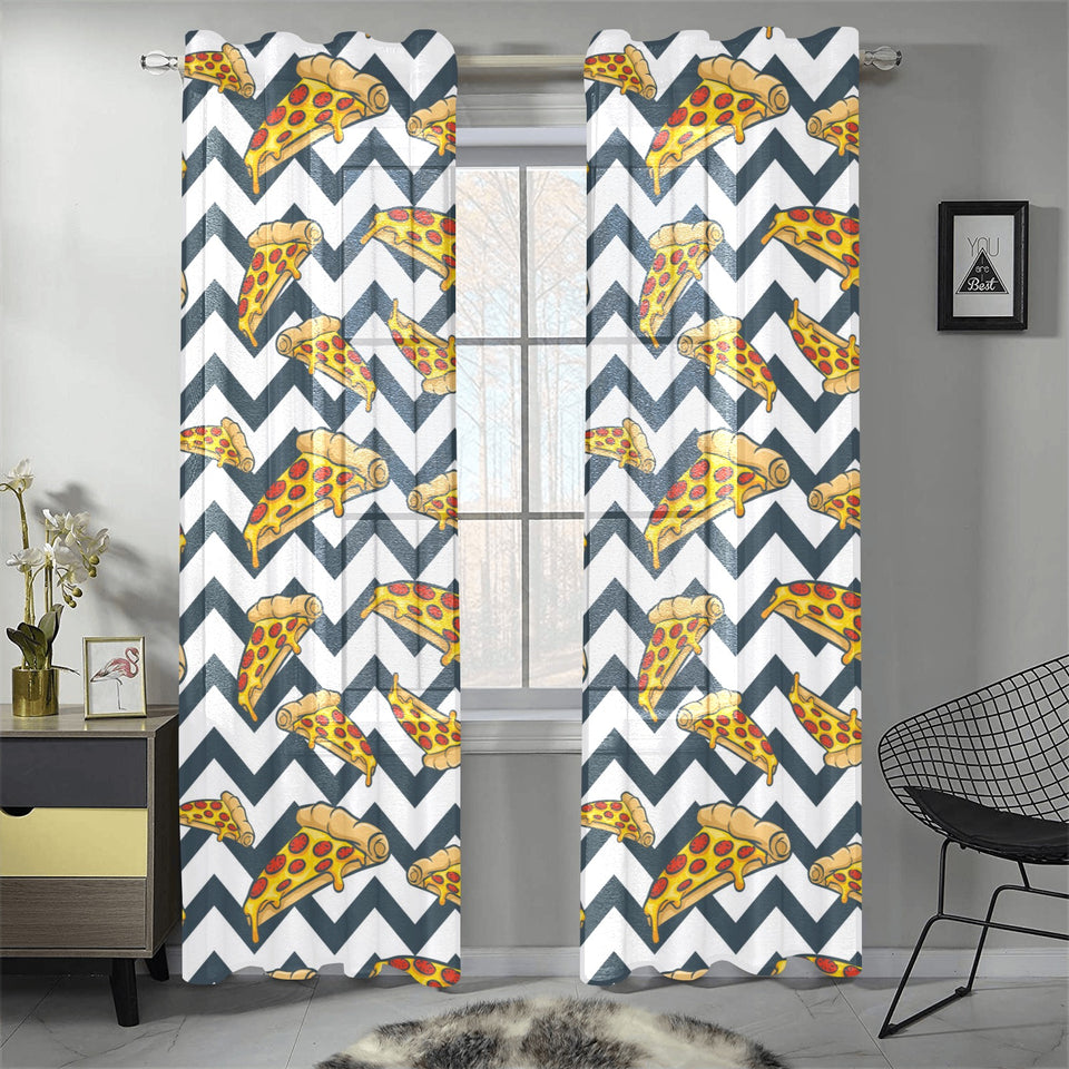 Pizza design pattern Gauze Curtain
