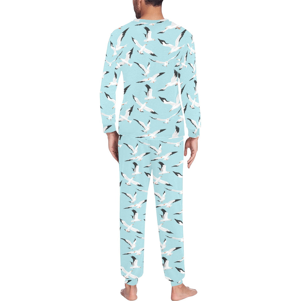 Seagull Pattern Print Design 01 Men's All Over Print Pajama