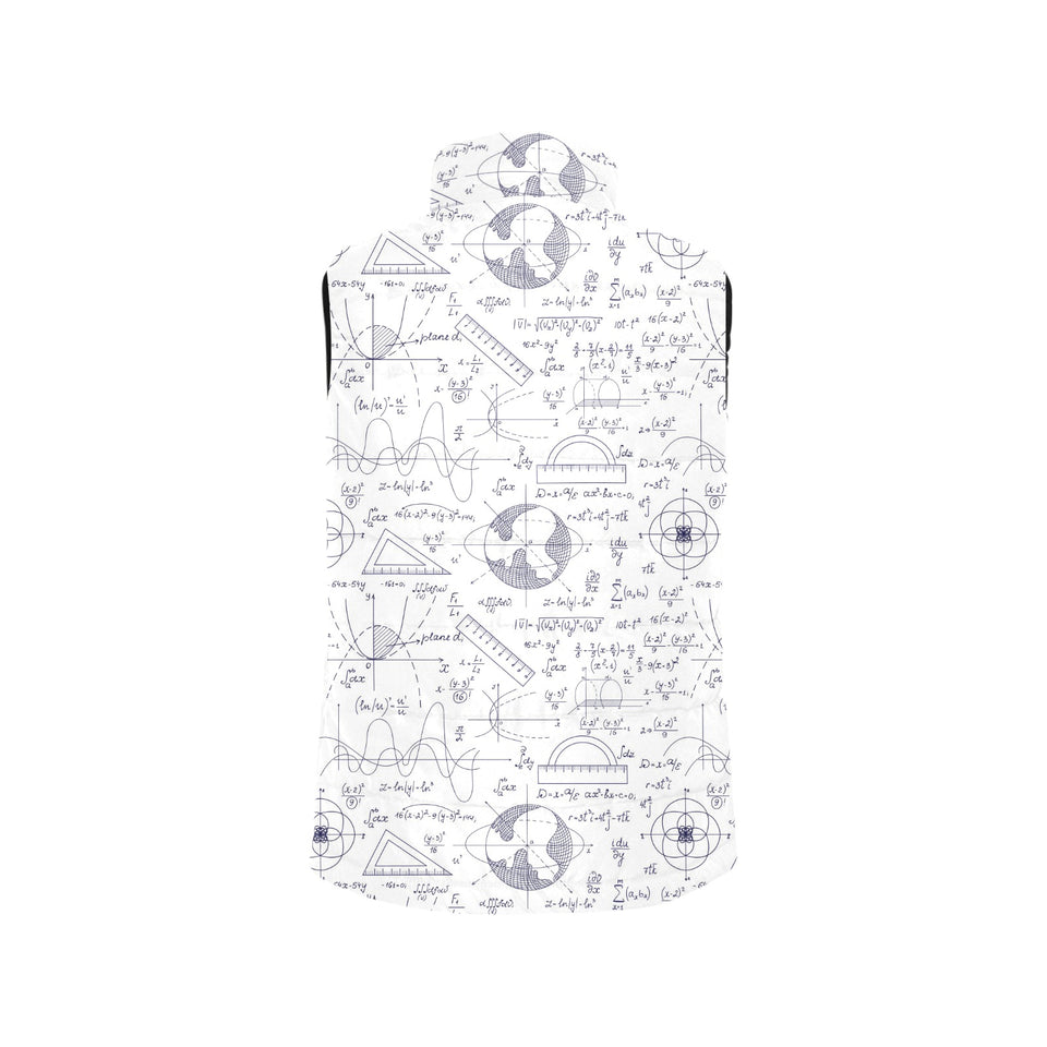 Math Pattern Print Design 03 Men's Padded Vest