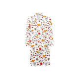 Canada Pattern Print Design 03 Men's Long Sleeve Belted Night Robe