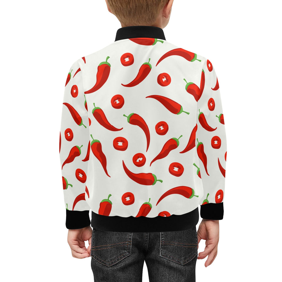 Chili pattern Kids' Boys' Girls' Bomber Jacket