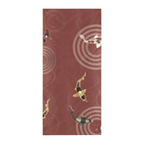 Koi Fish Carp Fish red background Beach Towel