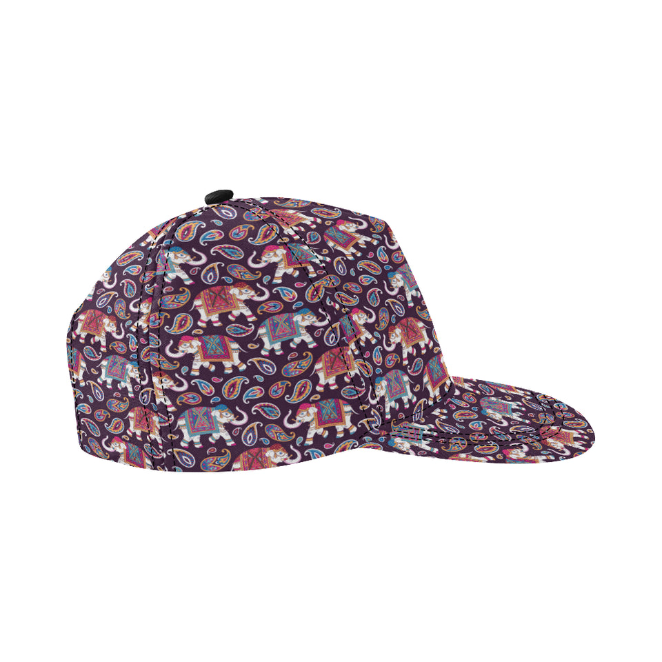 Elephant indian style ornament pattern All Over Print Snapback Cap