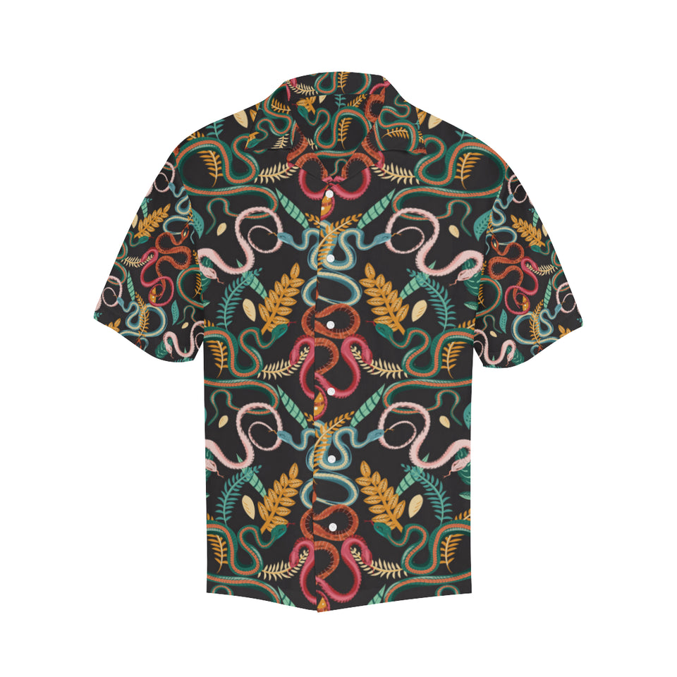 Colorful snake plant pattern Men's All Over Print Hawaiian Shirt