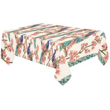 Peacock tropical flower pattern Tablecloth