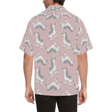 Cute zebra pattern Men's All Over Print Hawaiian Shirt