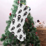 Ninja pattern plaid background Christmas Stocking