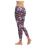 Elephant indian style ornament pattern Women's Legging Fulfilled In US