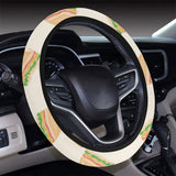 Sandwich Pattern Print Design 01 Car Steering Wheel Cover