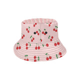 cherry pattern pink background Unisex Bucket Hat