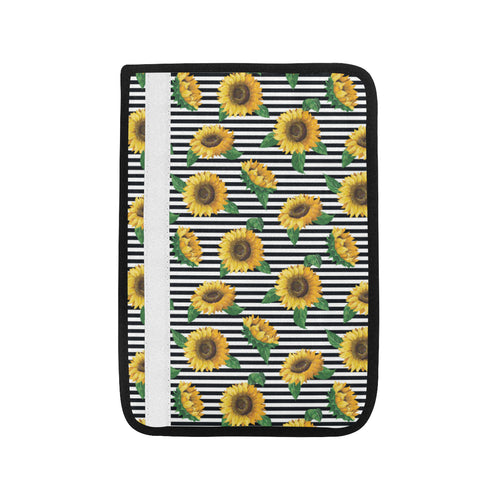 sunflowers ribbon background Car Seat Belt Cover