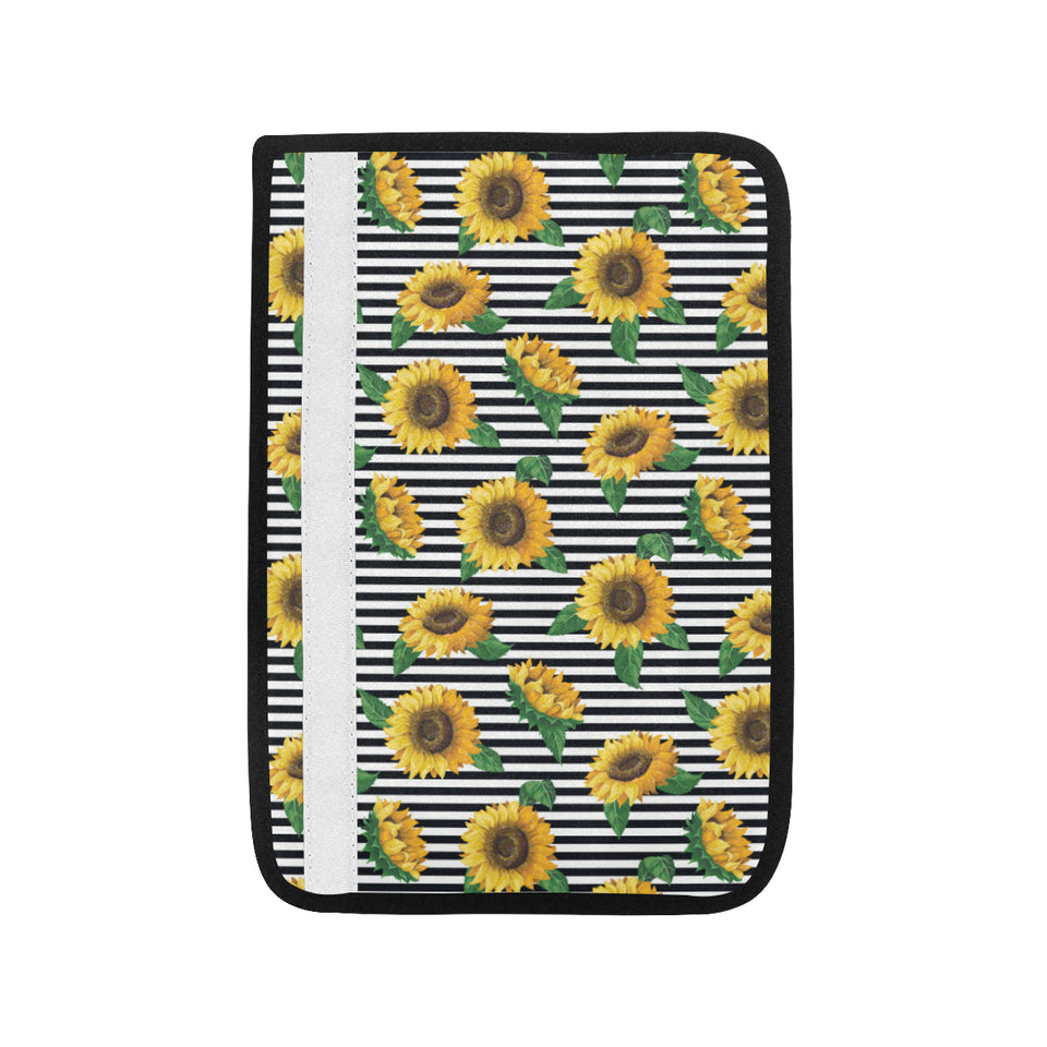 sunflowers ribbon background Car Seat Belt Cover