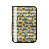 sunflowers ribbon background Car Seat Belt Cover