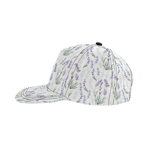 Hand painting Watercolor Lavender All Over Print Snapback Cap