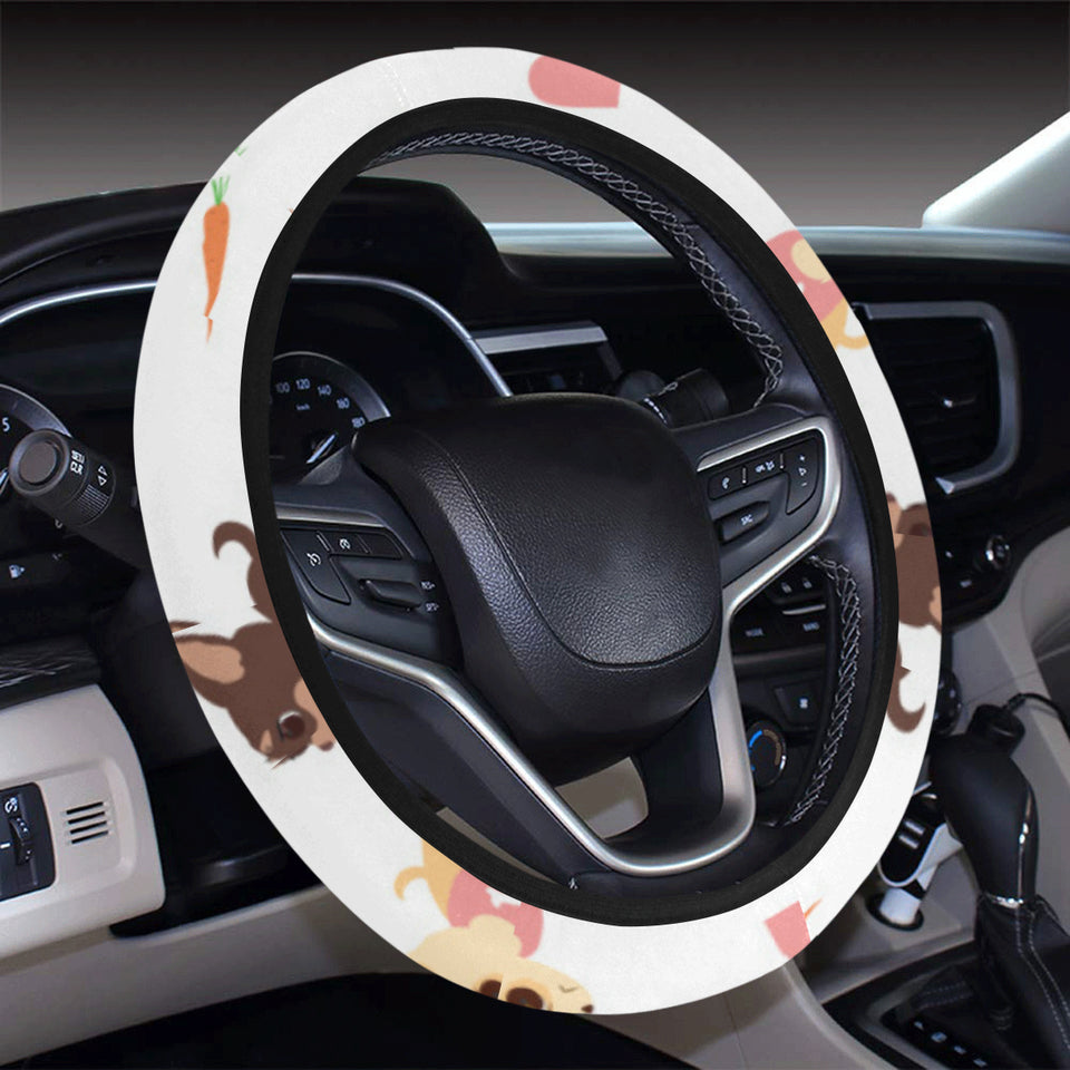Cute Chihuahua puppie pattern Car Steering Wheel Cover