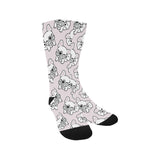 Cute french bulldog pattern Crew Socks