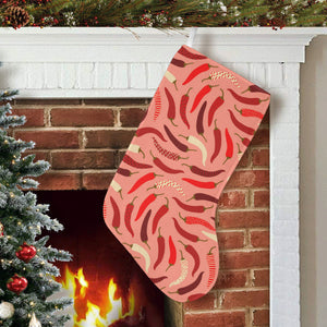 Beautiful Chili peppers pattern Christmas Stocking