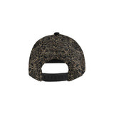 luxurious gold lotus waterlily black background All Over Print Snapback Cap