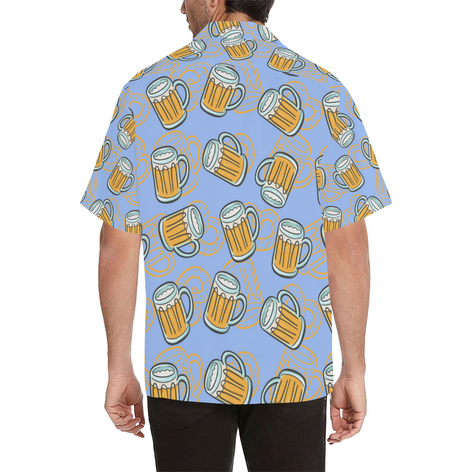Beer pattern Men's All Over Print Hawaiian Shirt