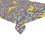 Cute yellow monkey leaves pattern Tablecloth