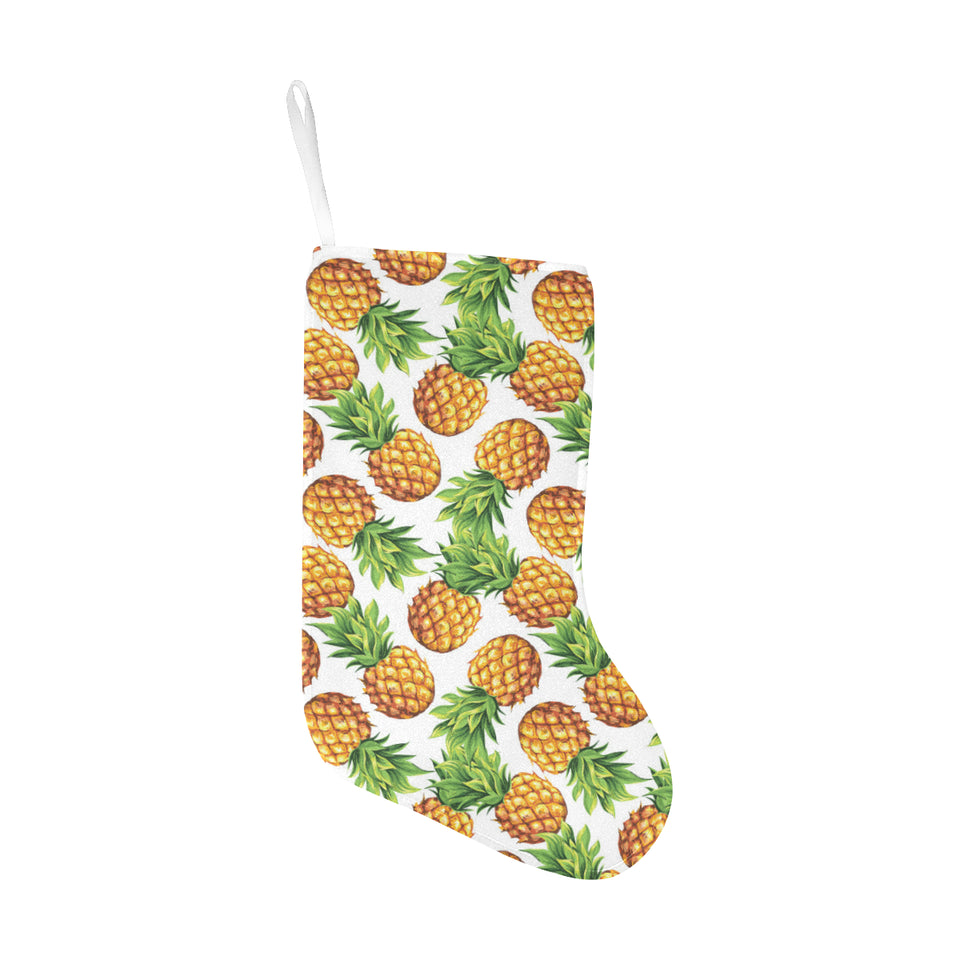 Pineapples design pattern Christmas Stocking