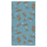 Sea otters pattern Bath Towel