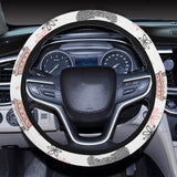 Hedgehog Pattern Print Design 02 Car Steering Wheel Cover