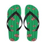 American football ball field background Unisex Flip Flops
