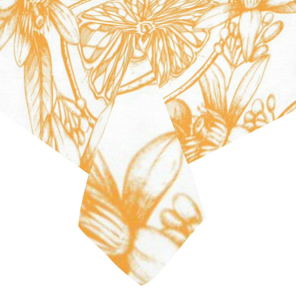 hand drawn orange fruit pattern Tablecloth