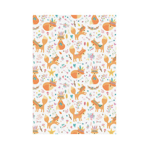 cute tribal fox pattern House Flag Garden Flag