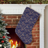 Eggplant Pattern Print Design 04 Christmas Stocking