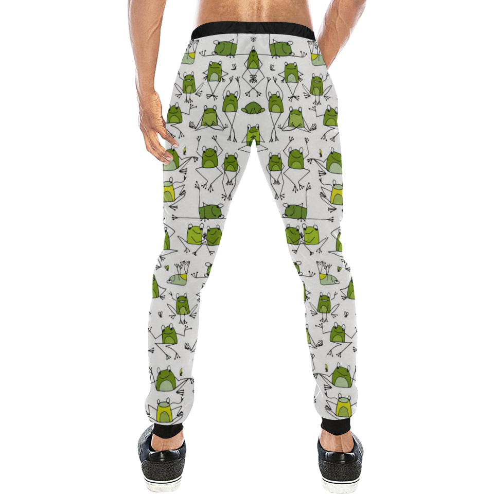 Sketch funny frog pattern Unisex Casual Sweatpants